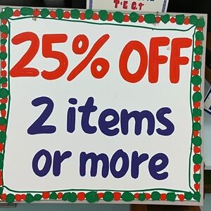 25% Off 2 items or more
Sale ends 03-31-2026